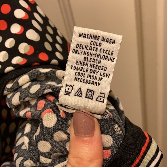 Studio M work dress fun polka dots pink white black gray - Picture 4 of 7